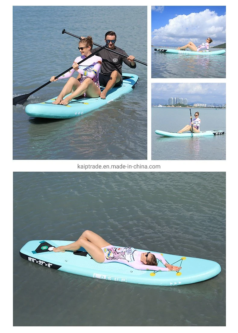 Non-Slip Isup Board with Safety Rope Long Three-Person Quick Inflation Boat